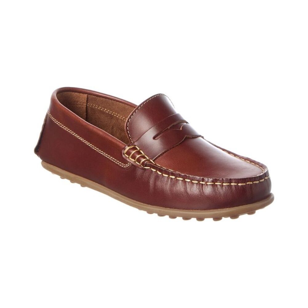 Children Chic Alex Leather Loafer, Brown